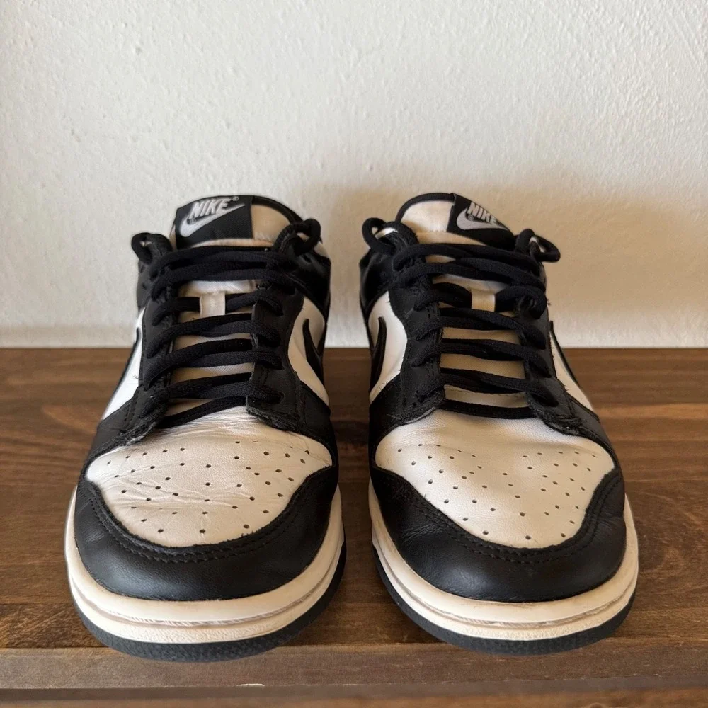 Nike Dunk Low Panda Sneakers Black White Women's 8 Men's 6.5 DD1503-101